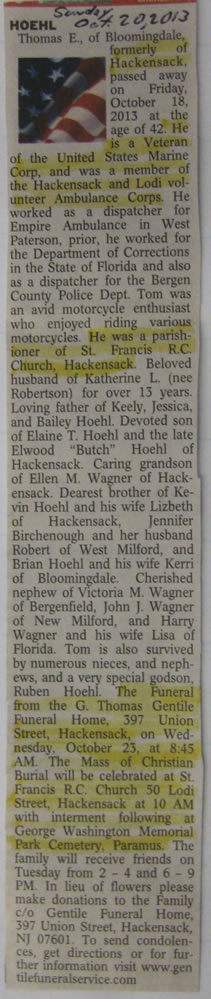Thomas E Hoelh Obituary